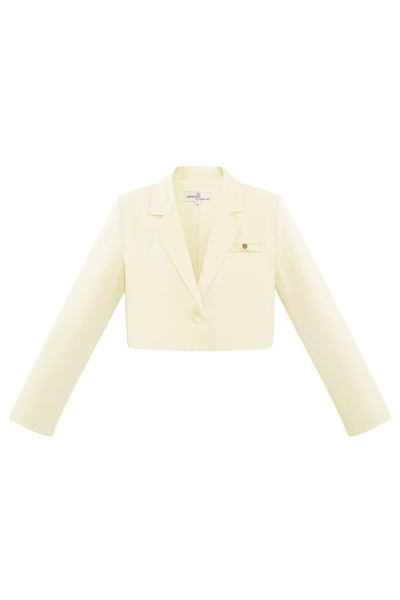 Kurzer Blazer – gebrochenes Weiß 2