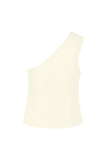 Schulterfreie Weste – Creme 