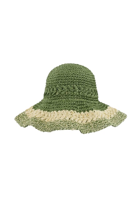 Gorro trenzado con capas 2