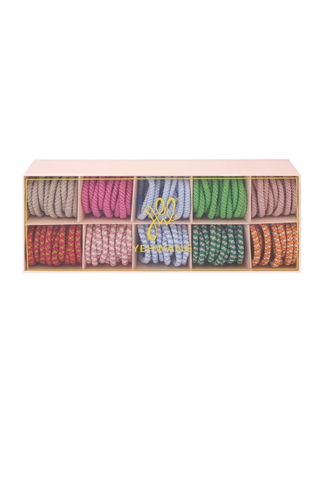 Hair elastic bracelets box tropical vibe - multi