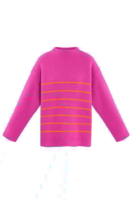 Basic Bliss sweater - orange pink 2