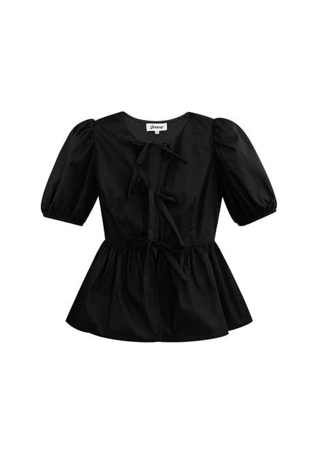 Must-have Schößchenbluse mit Schleifen 2