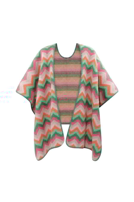Poncho invernale avvolto nel calore - multi 2