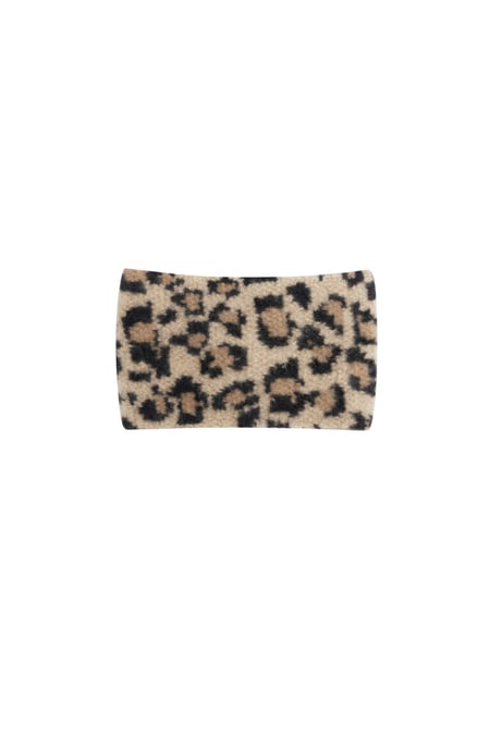 Winter headband leopard print 2