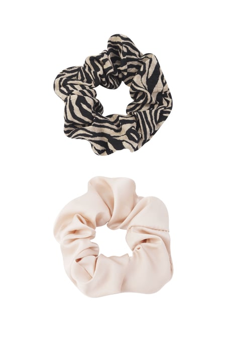 Scrunchie duo zebra pastel 2