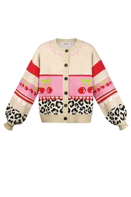 Gilet cherry baby - Beige rosa 2