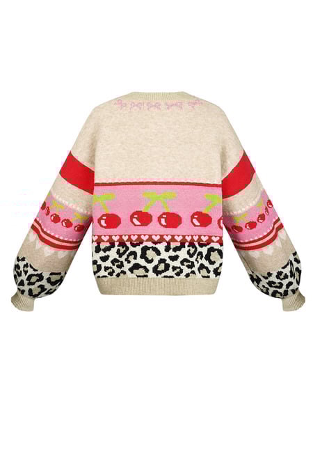 Gilet cherry baby - Beige rosa