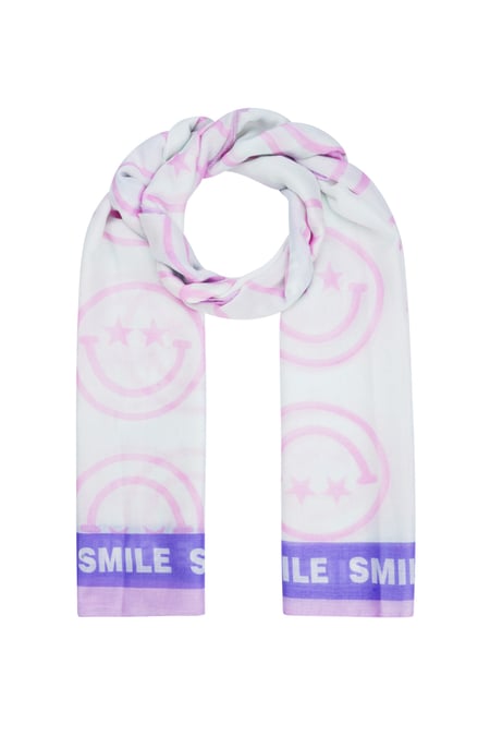 Schal Smiley Day - Flieder 2