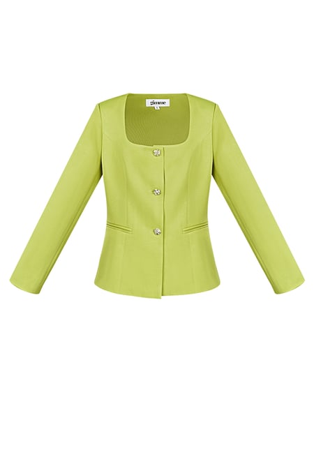 Haut Blazer Tendance - Citron Vert 2
