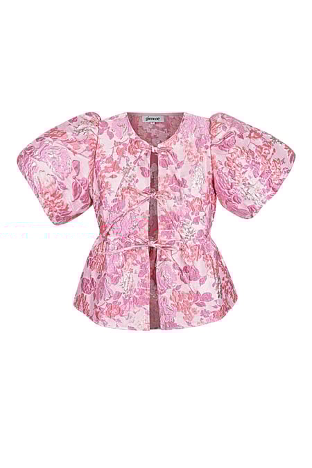 Top de manga corta floral 2