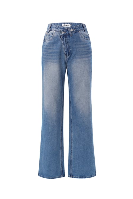 Denim jeans zip up 2