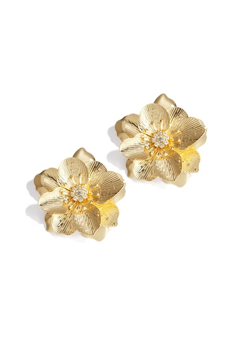 Große luxuriöse Blumenohrringe 2