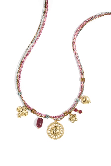 Colliers pendentifs en acier inoxydable Fleur Casual Daily Simple Série Bijoux pour femmes