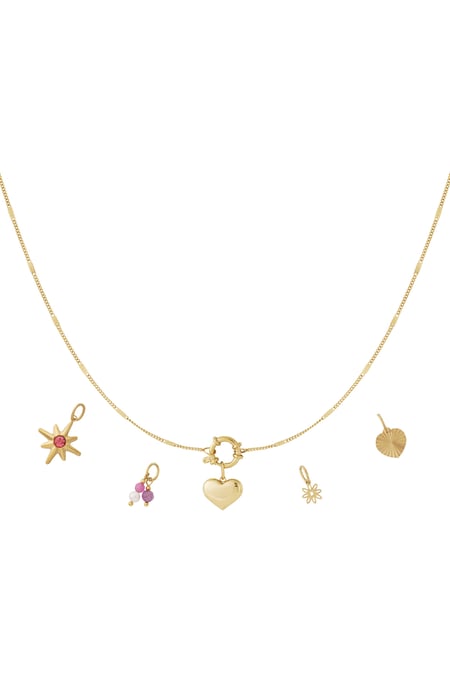 Collana fai da te con mini cuore 2