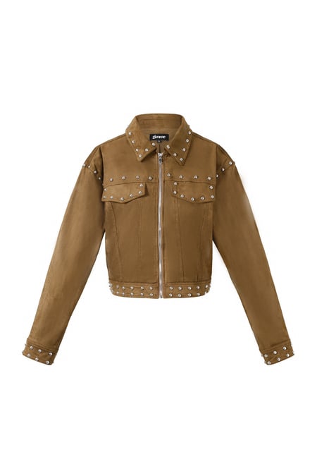 Suède jas studs 2