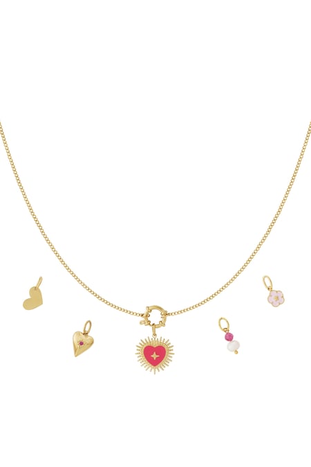 Collar DIY de sol de corazón 2
