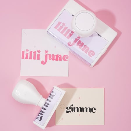1 Adet DIY LOGO Plastik Damga (Damgayla birlikte 3 mürekkep şişesi dahildir)