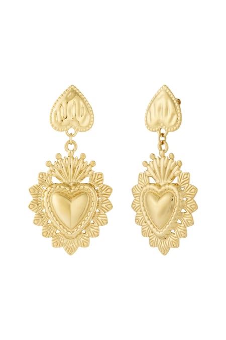 Upside down heart earrings 2