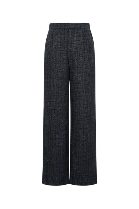 Fibra de poliéster (poliéster) Pantalones rectos A cuadros Ropa elegante Otoño/Invierno 2
