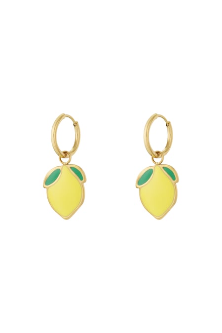 Mini lemon earring 2