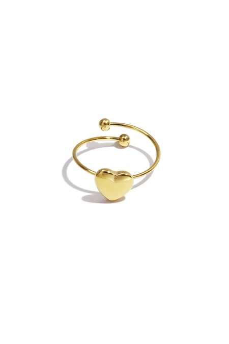 Semplice anello a forma di cuore 2