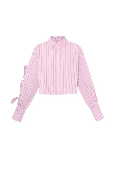 Blouse Pinstripe Laces 2