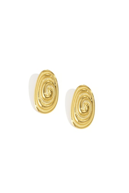Boucles d'oreilles à tige en acier inoxydable de forme irrégulière, série décontractée et simple pour femmes