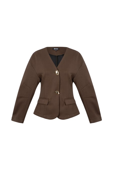 Polyesterfaser (Polyester) Damenanzug-Set Einfarbig Elegante Herbst-/Winterkleidung 2