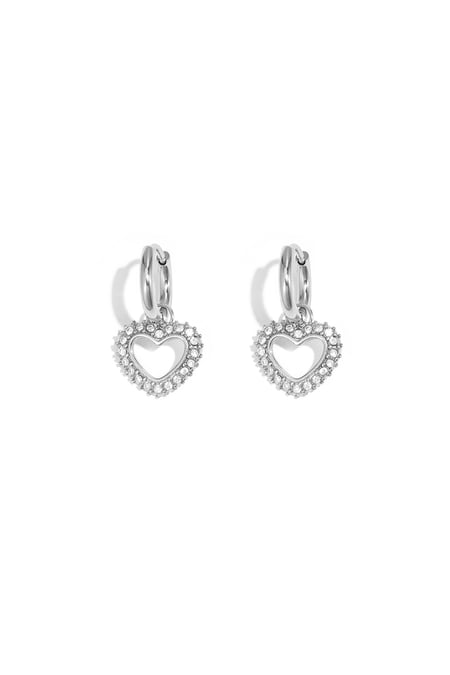 boucles d'oreilles coeur diamant 2