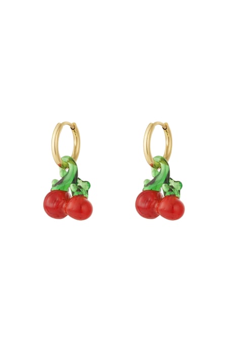 Boucles d&#39;oreilles cerises 2