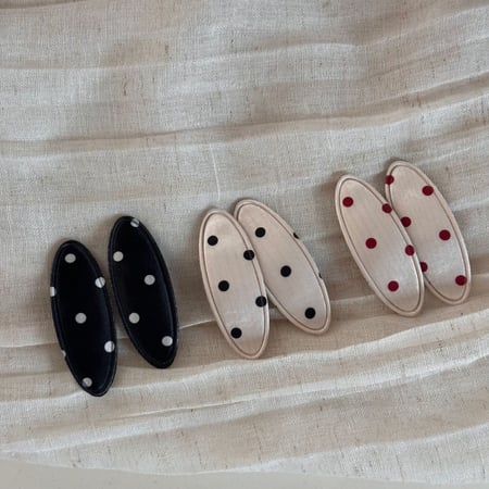 1 Piece Romantic Series Daily Polka Dots Fabric Women's Hair Clips 2
