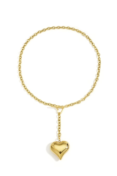 Colliers pendentifs en acier inoxydable en forme de cœur, style décontracté, pour femme 2