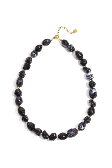 Necklace with mixed beads 2