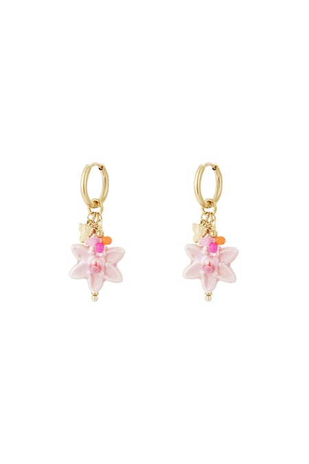 Ohrringe magische Blume - Goldfarben 2