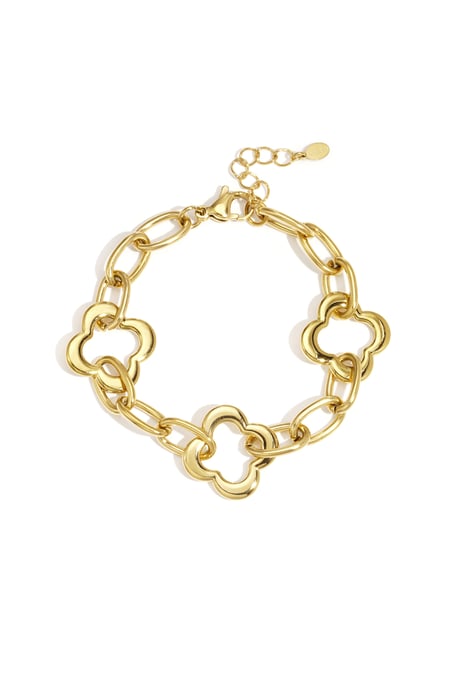 Roestvrijstalen kettingarmbanden Klaver Casual Dagelijks Dames sieraden 2