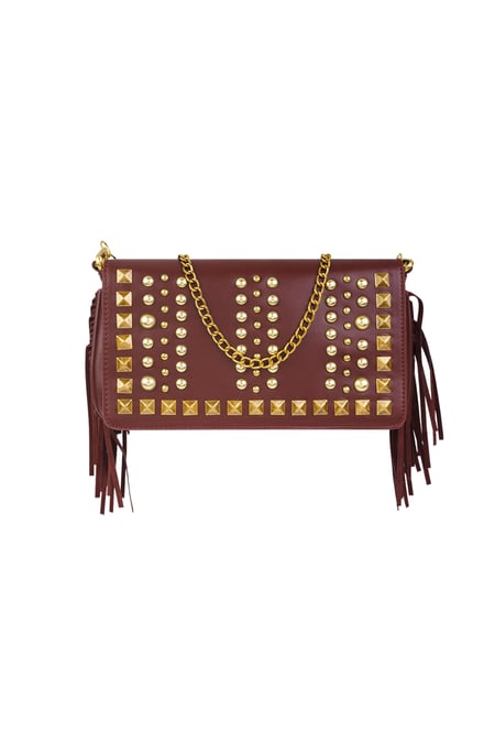 Bolsos de hombro geométricos punk de PU, accesorios diarios 2