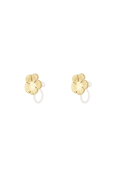 Orecchini a clip con fiori 2