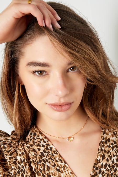 Chain leaf - silver color Stainless Steel