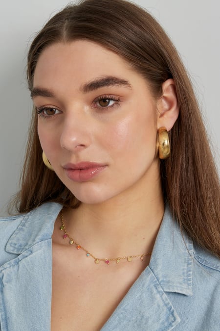 charm necklace colorful day