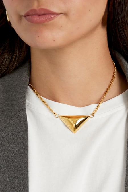 collier triangle amour