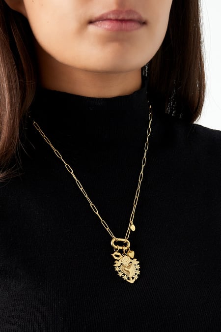 Collar Charm Haven - dorado