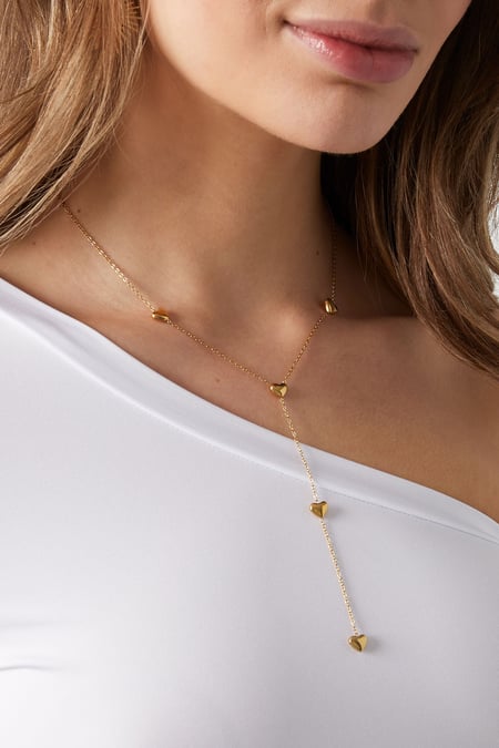 Halskette „Endlose Liebe“ – Goldfarben