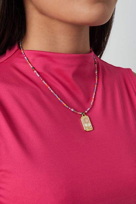 Collier soleil coloré - Multi