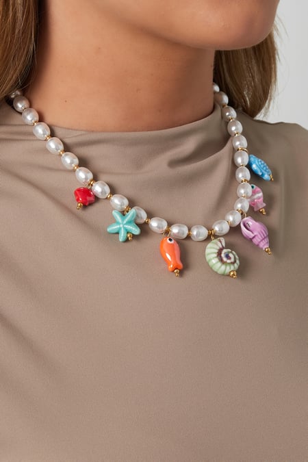 Colliers de perles d&#39;imitation Tortue Vacances/Plage
