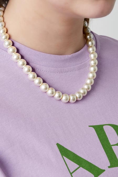 Collar de perlas dulces-12mm