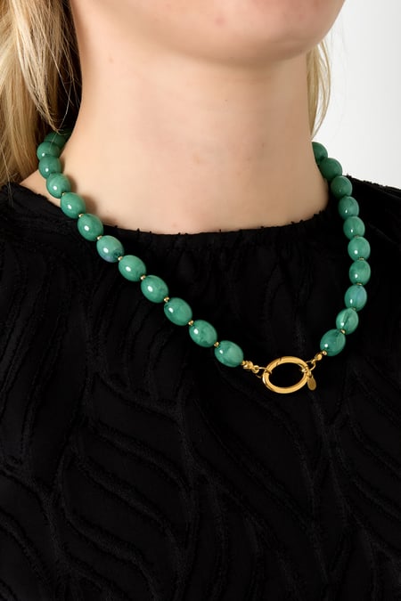 Collares de cuentas acrílicas para uso diario informal-10.5*13mm