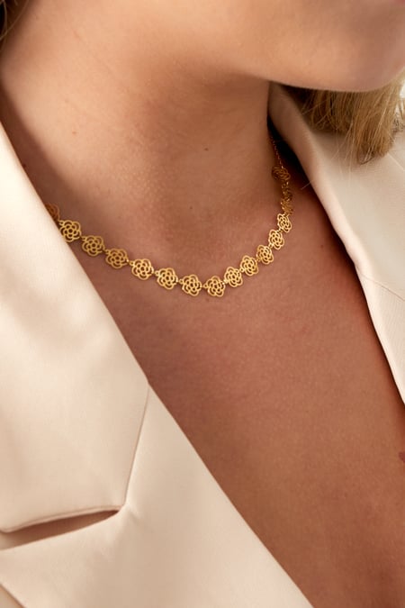 Collana con fiori d&#39;amore