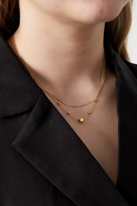 Collana a stella a doppio strato