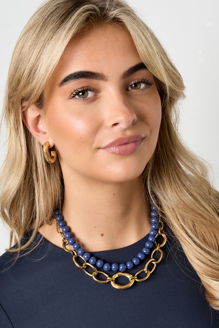 Colliers en acier inoxydable pour femmes, style décontracté, simple et quotidien