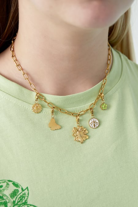 Collier DIY à fleurs détaillées